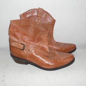 franco sarto cowboy ankle boots
